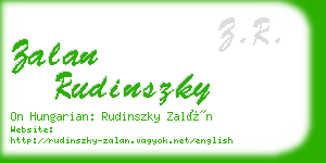 zalan rudinszky business card